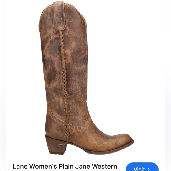 Lane
Plain Jane Burnt Caramel cowboy boot women size 10 gently used - Picture 6 of 16